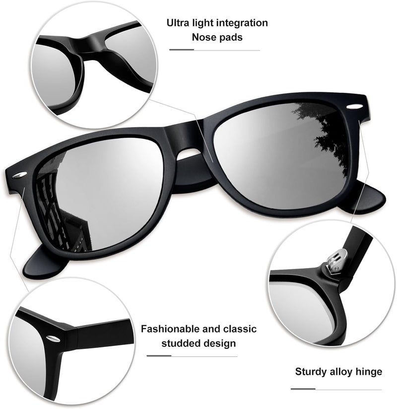 KANASTAL Polarized Sunglasses Men, Fashion Square Sun Glasses Women, Classic Shades for Womens, Driving Fishing Outdoor 100% UV400 Protection - Image 4