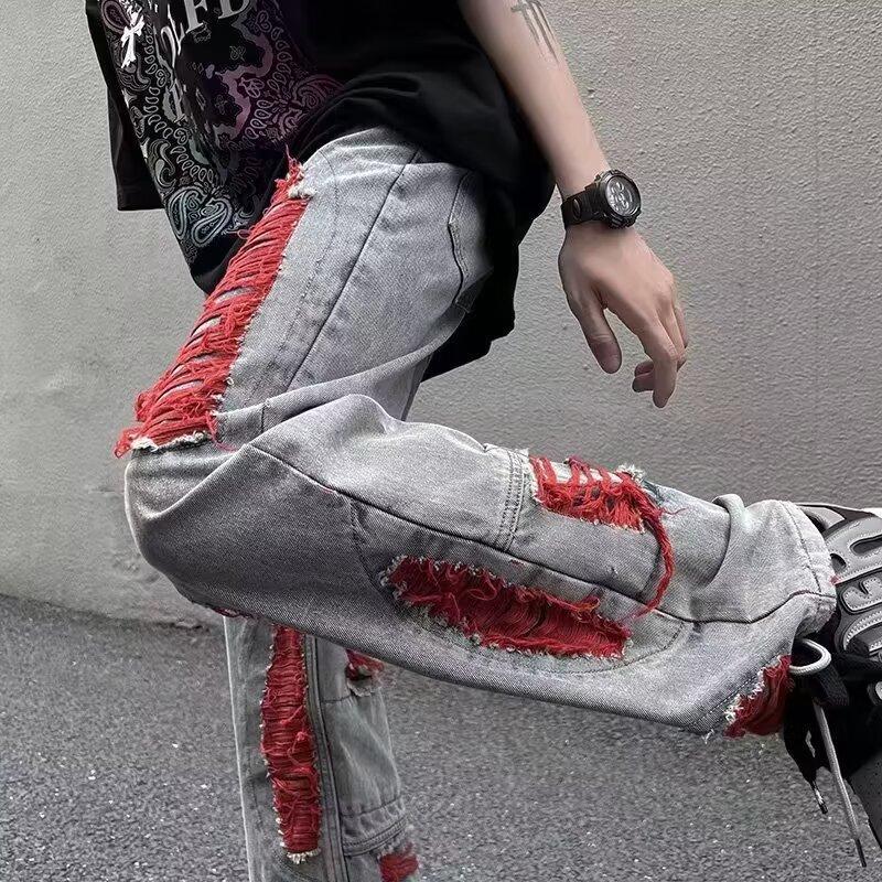 Unisex Classic Denim Jeans Loose Fit Daily Outdoor Wear - Image 1