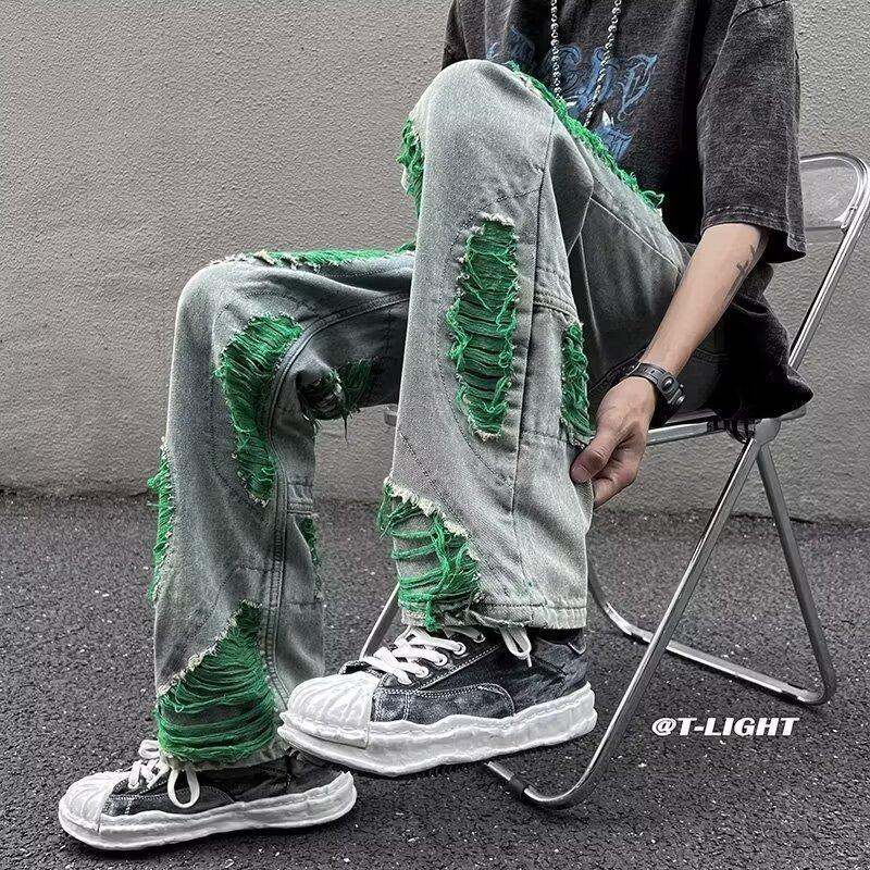 Unisex Classic Denim Jeans Loose Fit Daily Outdoor Wear - Image 4
