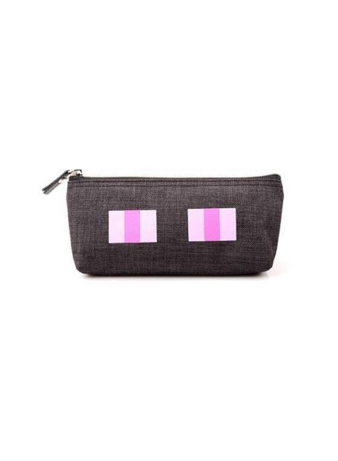 Minecraft Canvas Pencil Case, Large Capacity Zippered Pencil Organizer for Students - Image 1