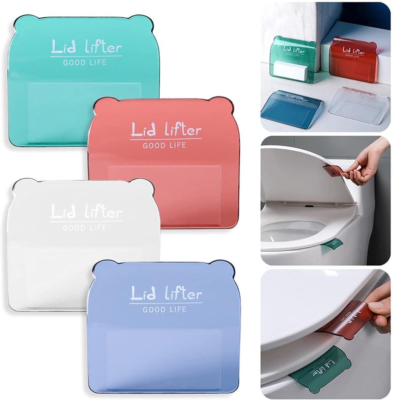 YTM Pack of 4 Lid Lifter Toilet Seat Handle, Toilet Seat Lifter, Avoid contact Toilet Lid Lifter, - Image 1