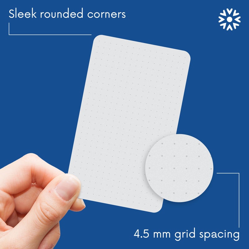Notsu Dotted Index Cards 3x5 inch (Pack of 50) | Bullet Dot Grid Vertical Index Note Cards with Rounded Corners, Thick Paper Stock 350 gsm - Image 4