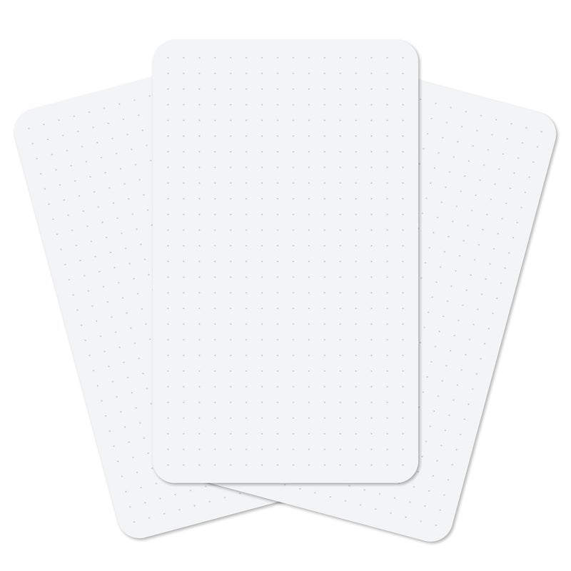 Notsu Dotted Index Cards 3x5 inch (Pack of 50) | Bullet Dot Grid Vertical Index Note Cards with Rounded Corners, Thick Paper Stock 350 gsm - Image 1