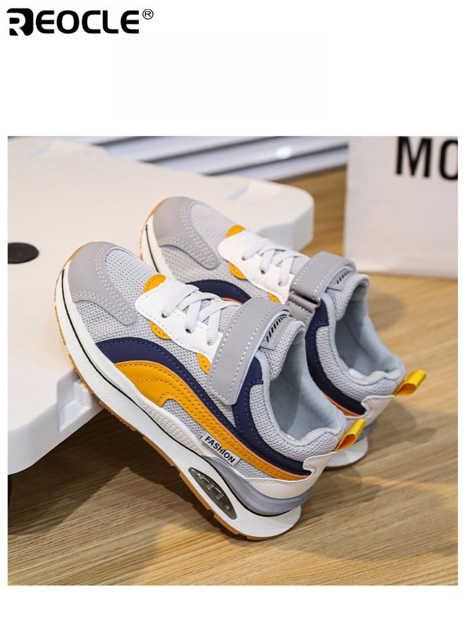 ريوكل أحذية رياضية ذات تهوية للأطفال بتصميم شبكي ونعل غير قابل للانزلاق، أحذية خفيفة الوزن للراحة للأطفال من الأولاد والبنات للعب العادي - Image 5