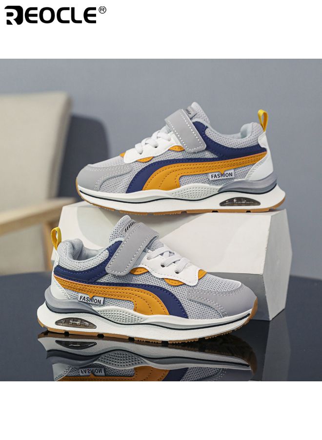 ريوكل أحذية رياضية ذات تهوية للأطفال بتصميم شبكي ونعل غير قابل للانزلاق، أحذية خفيفة الوزن للراحة للأطفال من الأولاد والبنات للعب العادي - Image 1