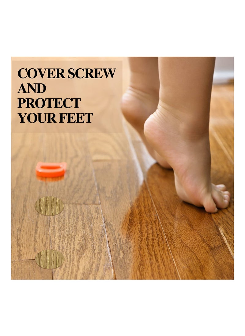 SYOSI - 648 Pieces Adhesive Screw Stickers, Screw Hole Covers Hole Stickers, PVC Cover Caps 12 Colors Waterproof Wood Textured Cover for Wall Cabinets Desk Screws Furniture Repairing (Classic Style) - Image 1