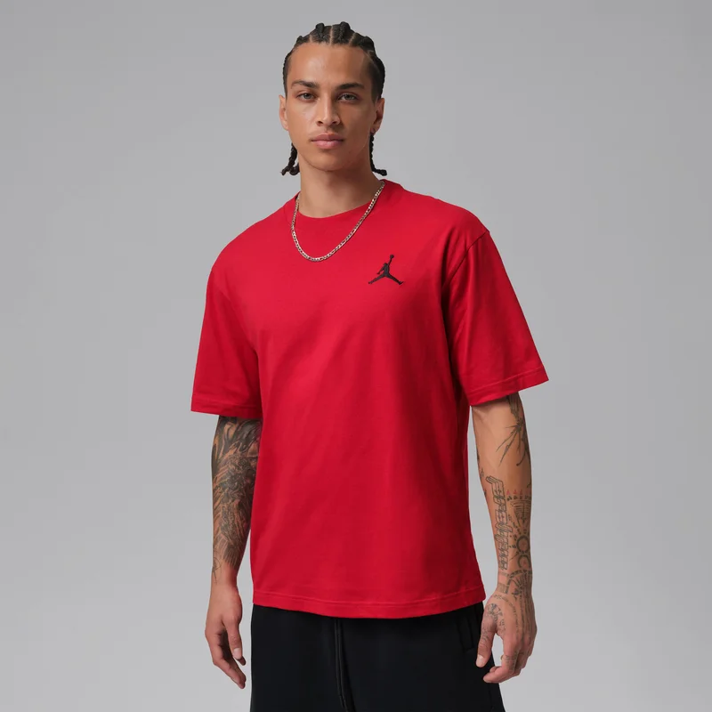Jordan Red Men's Embroidered Jumpman T-Shirt for Men | Best Price UAE
