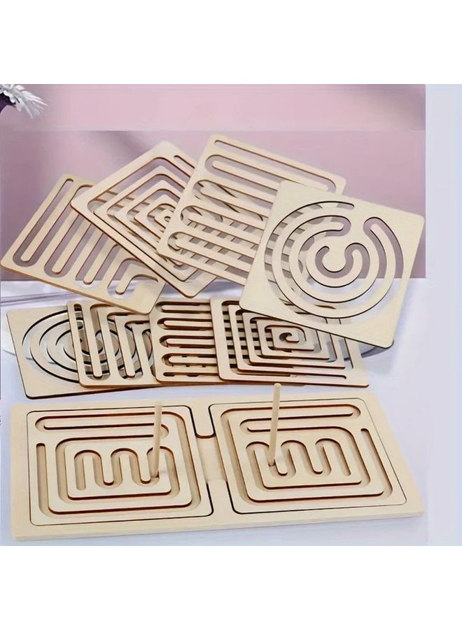 Wooden Puzzle 10pcs Brain Development Fine Motor Skills Training Game - Image 3