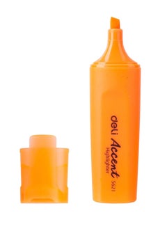 Deli 10-Piece Highlighter Orange Ink  - Image 2