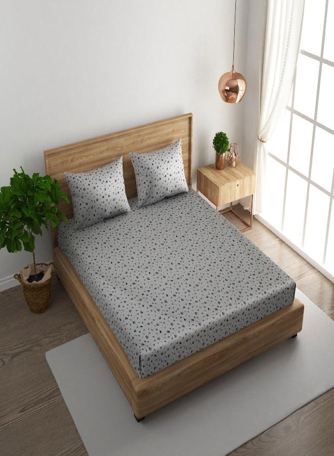 RISHAHOME 3-Piece Queen Cotton Bedsheet Set 180 TC – 100% Cotton, Soft & Breathable with 2 Pillow cases - Image 2