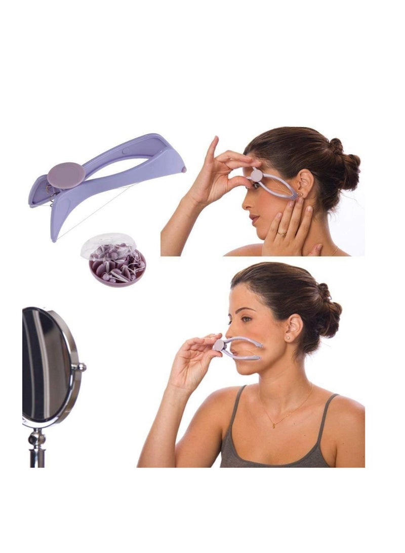 إزالة شعر الحواجب والوجه والجسم بالخيط،  مذهل في المنزل لإزالة الشعر بسرعة وبدون ألم باستخدام تقنية الخيط القديمة لإزالة كل شعر الوجه غير المرغوب فيه - Image 2