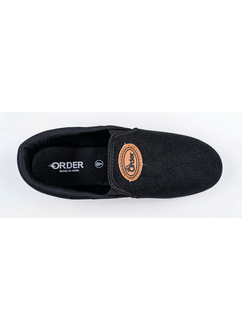 ORDER FlexPro Men's Casual Canvas Shoes - Lightweight, Breathable, and Comfortable Sneakers - Black - Image 5