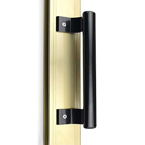 WANLIAN Aluminum Alloy Sliding Door Handle - Modern Black Metal Handle for Balcony, Bathroom, Closet Doors - Image 1