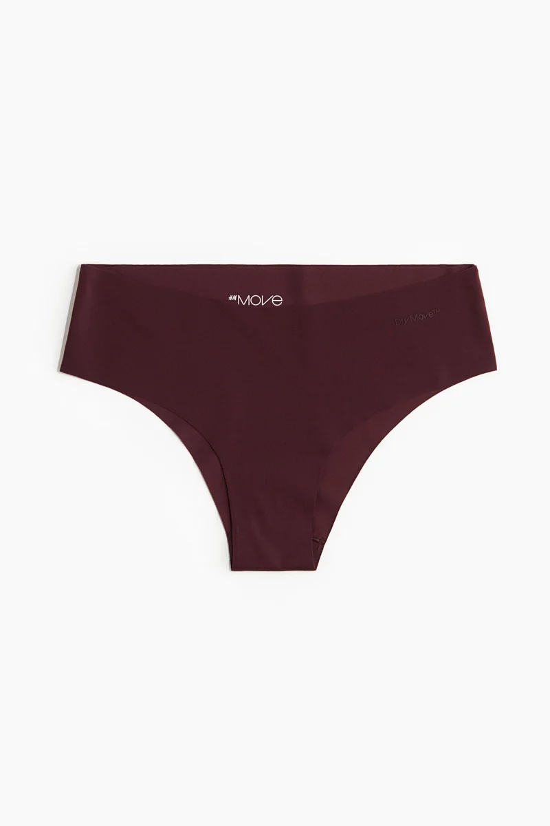 اتش اند ام سروال هيبستر رياضي من نسيج دراي موف - عبوة من 3