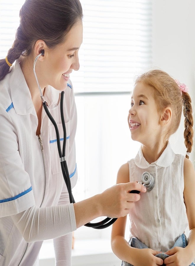 SCIAN Stethoscope Sprague Rappaport for Doctors, Nurses, Med Students, and Home Use, Multi-Functional Cardiology Stethoscope Dual Head with Adult, Pediatric, and Infant Convertible Bell (Black) - Image 2