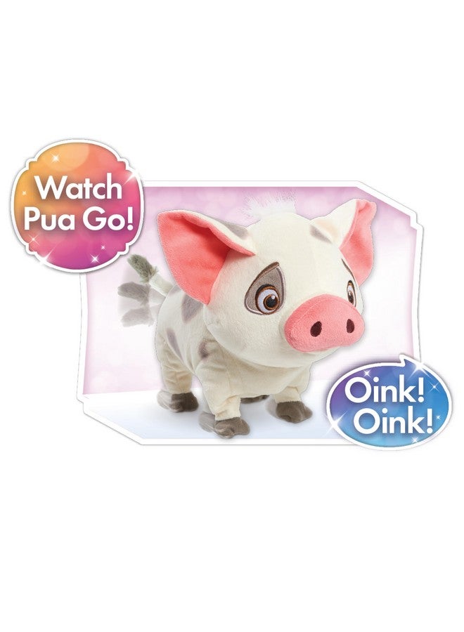 Disney Princess Moana Walk & Snort Pua Plush, Sounds, Movement, Stuffed Animal, Pig, Kids Toys for Ages 3 Up by Just Play