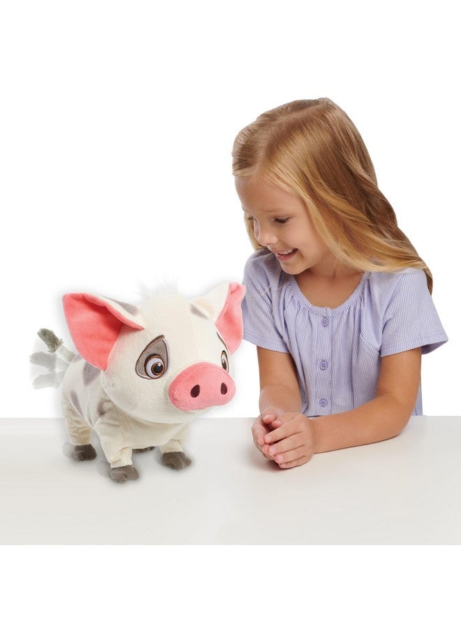 Disney Princess Moana Walk & Snort Pua Plush, Sounds, Movement, Stuffed Animal, Pig, Kids Toys for Ages 3 Up by Just Play
