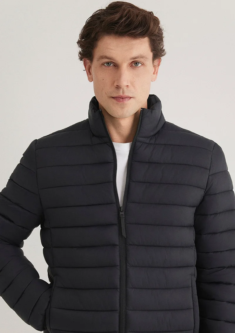 مافي Black Puffer Jacket
