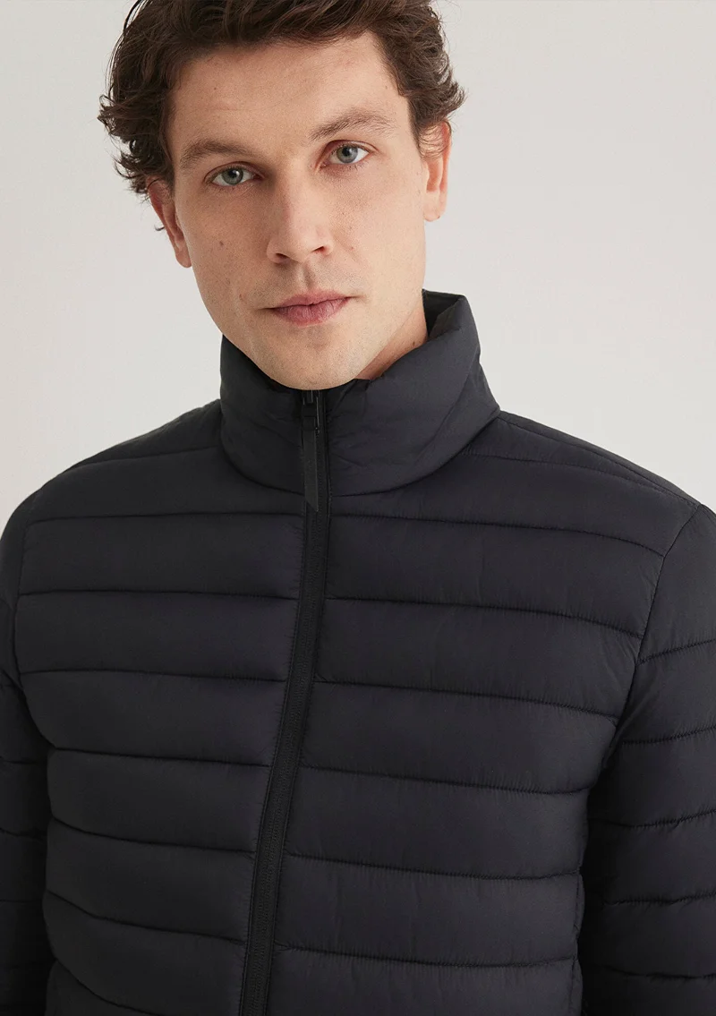 مافي Black Puffer Jacket