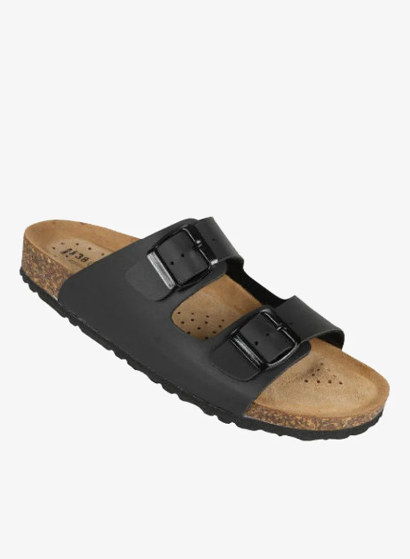 Biochic Ladies Double Strap Sandals 012-439 200PR-Black