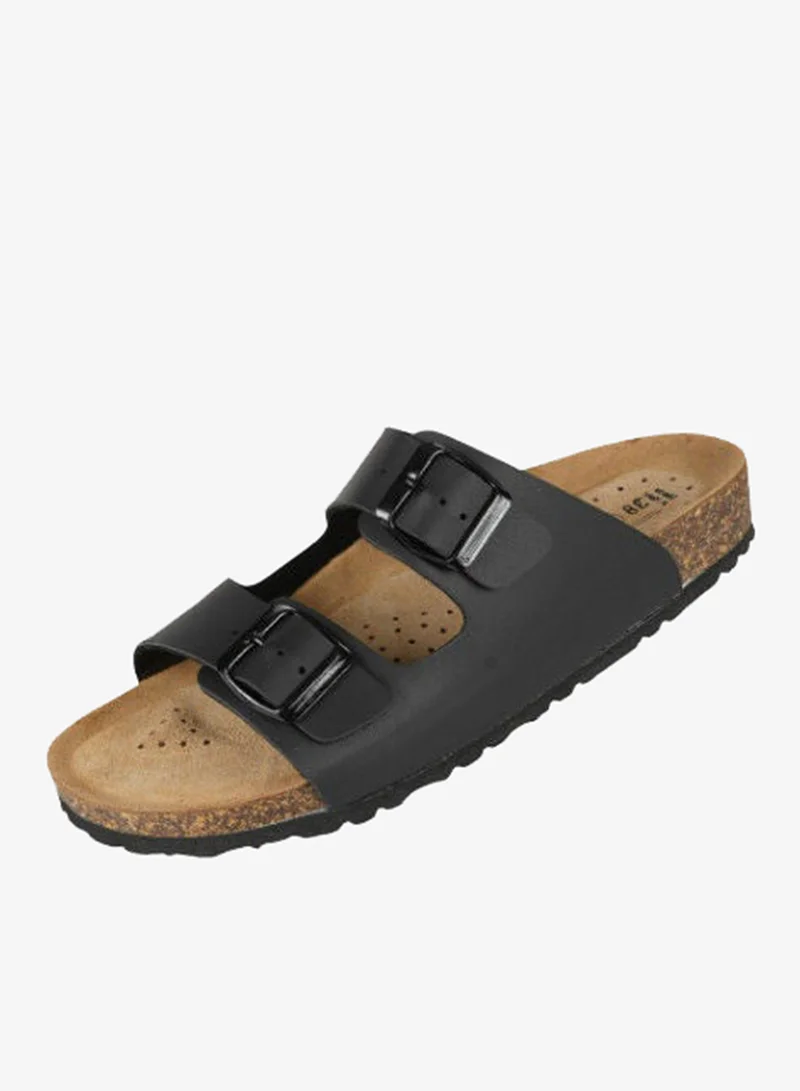 Biochic Black Biochic Ladies Double Strap Sandals 012-439 200PR-Black for Women | Best Price UAE