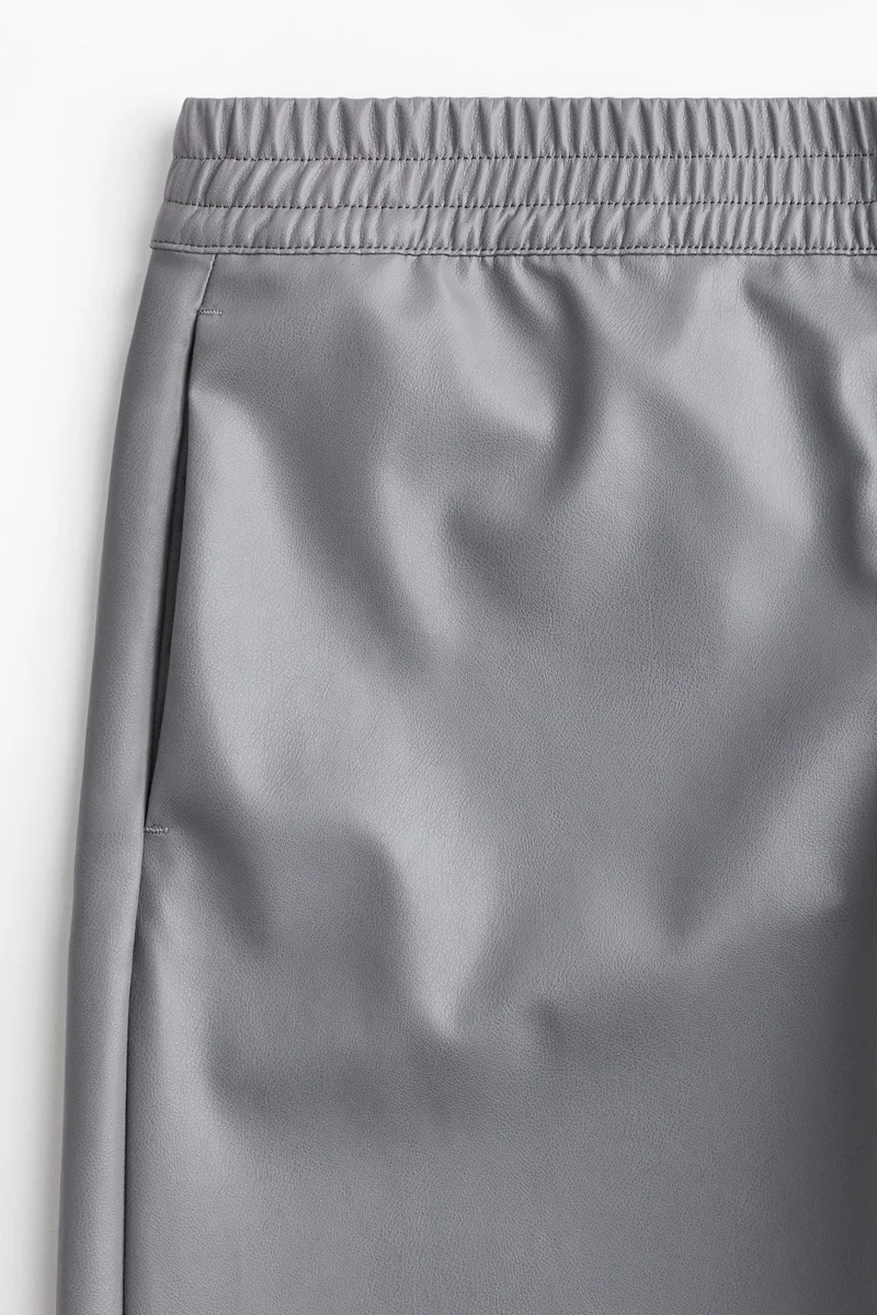 H&M Wide coated joggers