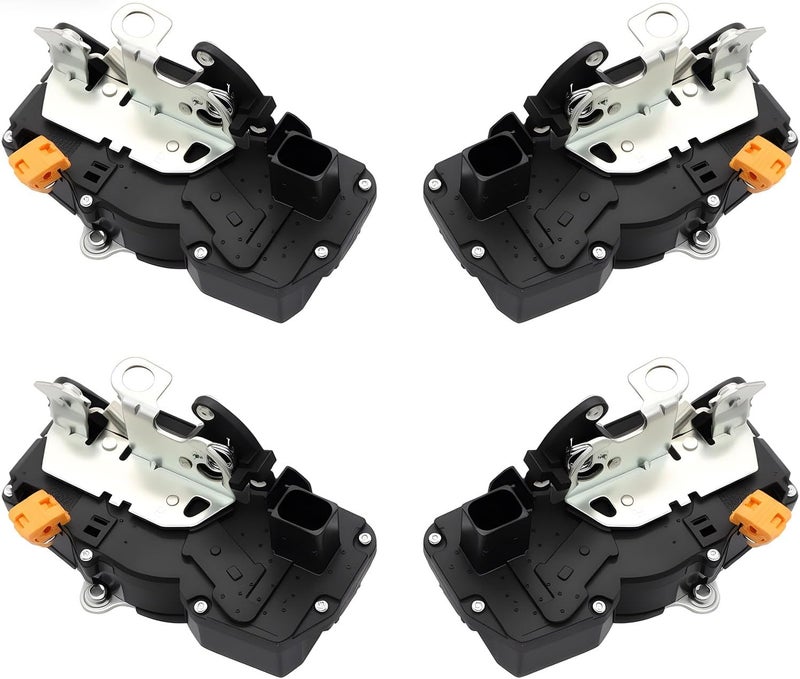 Jecoupoon 4 Pcs Front and Rear Door Lock Actuators for Silverado, Avalanche, Suburban, Tahoe, Sierra, Yukon, Escalade (2007-2009) - Image 1