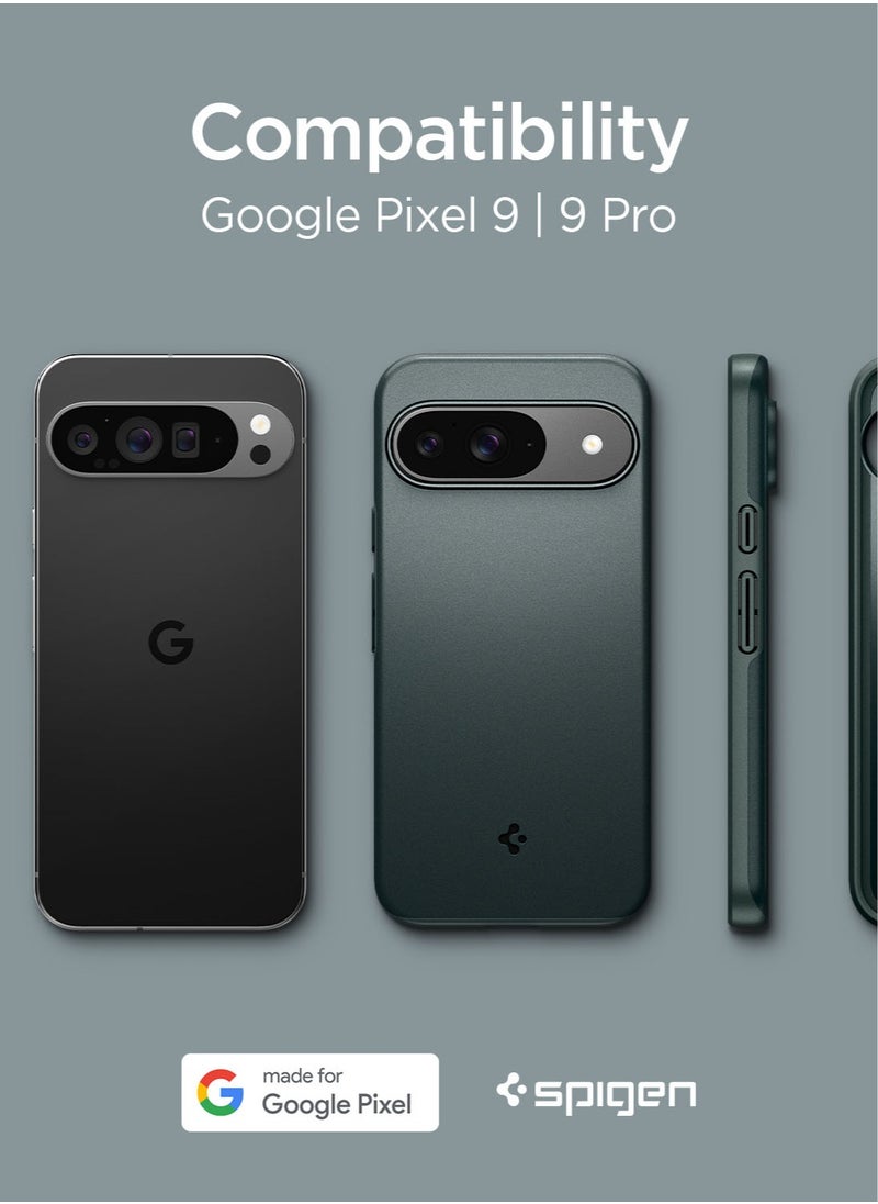 Spigen Thin Fit Google Pixel 9 Case / Pixel 9 PRO Case Cover - Abyss Green  - Image 2