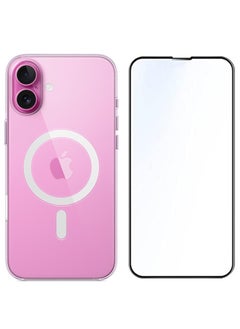 Lacoz Lacoz Protective Clear TPU Case and Edge to Edge Full Coverage Tempered Glass Screen Protector Combo For Apple iPhone 16 Plus  - Image 1