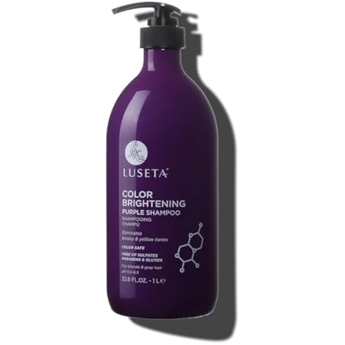 Luseta PURPLE SHAMPOO PROTECTS, BALANCES AND TONES THE BLEACHED, COLOUR TREATED, SILVER, BRASSY AND BLONDE HAIR, SULPHATE & PARETEEN FREE 1000ML - Image 1