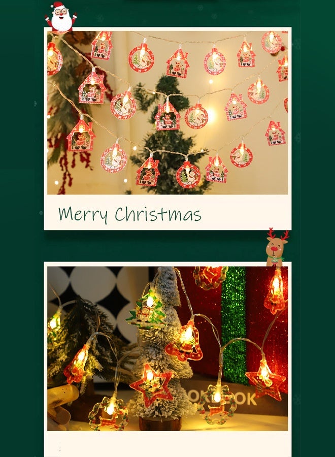2 Pcs, 1.5 meters long,Santa Claus Decorative Lights Children's Room Bedroom Layout Atmosphere Lights Led String Lights String Lights Luminous Ornaments Lights - Image 5