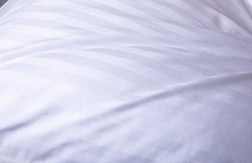 ArcticNorthDown Goose Down Feather Hotel Collection Bed Pillows for Sleeping Pair Standard Pillows for Back, Stomach or Side Sleepers Stripe White Color Set of 2 Pillows - Image 4