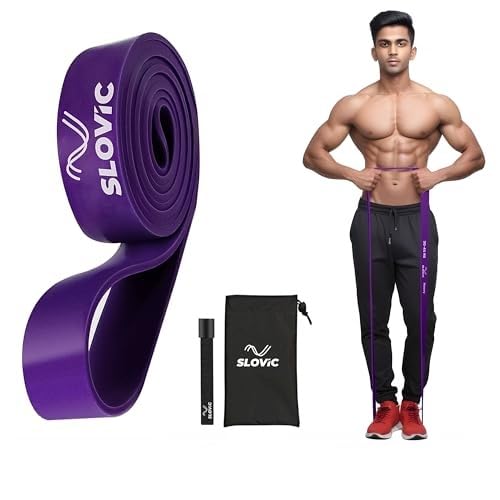 Slovic Resistance TPE Bands for Workout | Resistance Band Set | Exercise Band for Home Gym Fitness | Pull Up Band | Loop Band | Stretching Band | Gym Band for Men & Women | Heavy Duty Material - Image 1