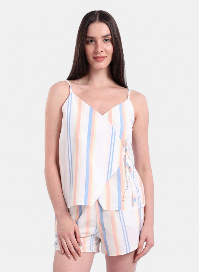 Carina Striped Short Pyjama Set - Image 2