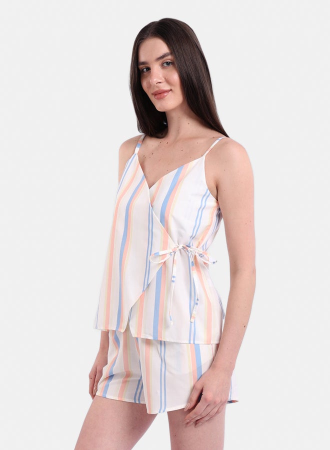 Carina Striped Short Pyjama Set - Image 1