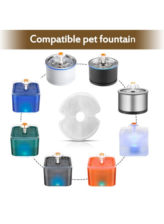 Opeth Cat Water Fountain Filters, Multiple Filtration Pet Water Fountain Replacement Filter,8 or 12 Packs of Cotton Activated Carbon Cat Fountain Filters (Filter 16 pack) - Image 2