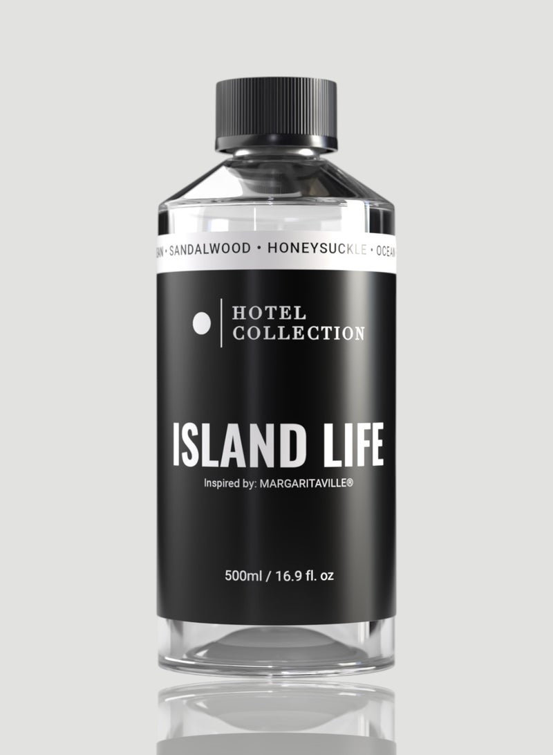 Hotel Collection Island Life Fragrance Oil Blend - Hotel Inspired for Luxury Essential Oil Diffusers - Aromatherapy Scent Diffuser Oil - Ocean, Sandalwood, and Honeysuckle - 50 mL, 1.7 fl oz - Image 1