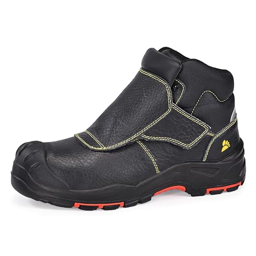 SAFETOE Welding Boots for Men Composite Toe Safety Boots Fire Resistant 300Heat Resistant Welder Working Shoes - Image 1