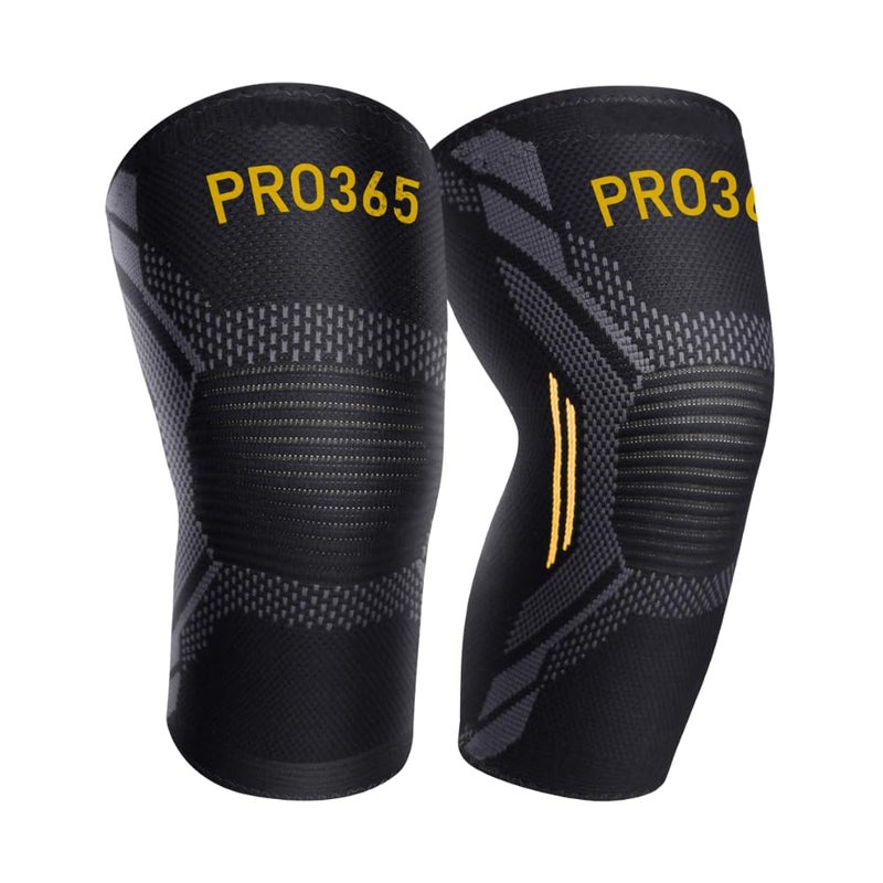 PRO365 Premium Gym Knee Cap| Advanced Pain Relief Brace| Supportive Guard| Stretchable Knee Pad| Protective Knee Band for Men & Women| Medium| - Image 1