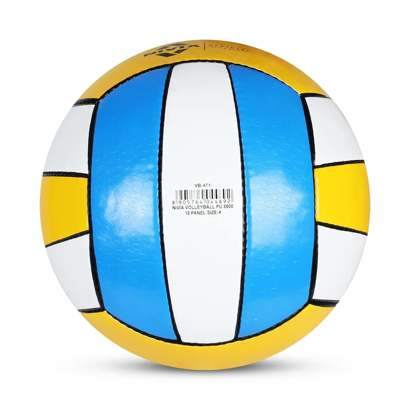 Nivia  Nivia PU-5000 Volleyball - Yellow & Blue  | Best Price UAE