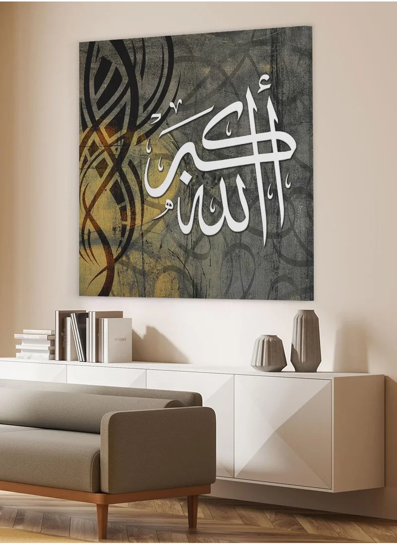 LOWHA Canvas Wall Art Stretched Over Wooden Frame with Arches Retro Style Art Pattern Painting