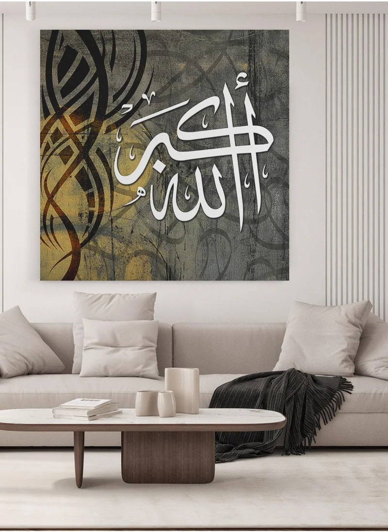 LOWHA Canvas Wall Art Stretched Over Wooden Frame with Arches Retro Style Art Pattern Painting