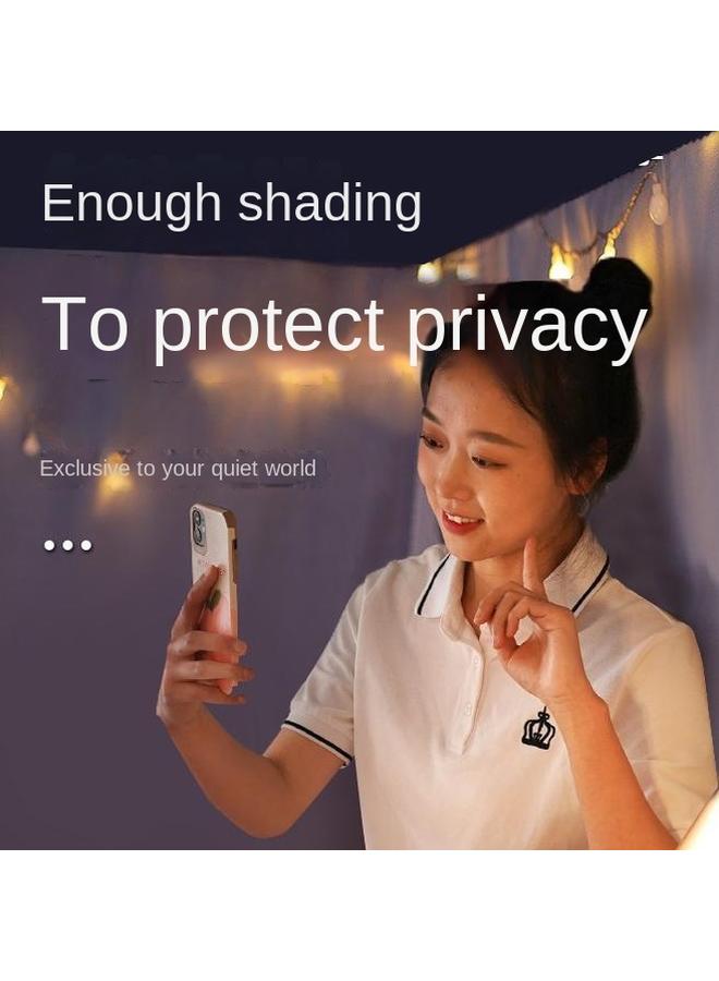 Bluejw Dormitory Strong Shading Bed Curtain Mosquito Net Integrated Special Dormitory For College Students All-inclusive Closed Upper Bunk Lower Bunk Single Gf - Image 4