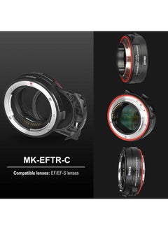 Meike MK-EFTR-C VND Metal Auto-Focus Mount Lens Adapter with Drop-in Variable ND and UV Filters Converter for Canon EF/EF-S Lenses to Canon EOS R and EOS RP R5 R5C R6 Cameras  - Image 2