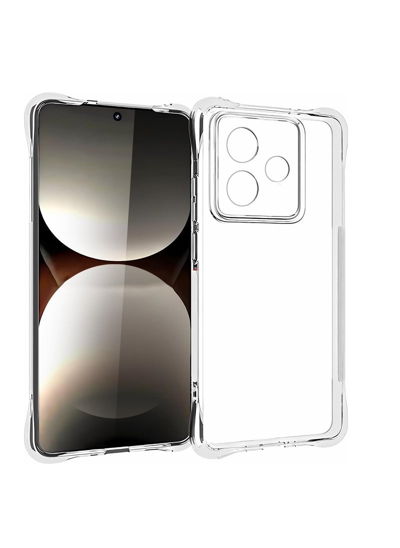 Generic Case for Realme GT 7 Clear TPU Four Corners Protection Cover Transparent Soft funda  - Image 1