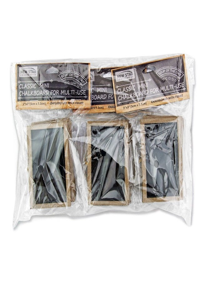 نيو ستار فود سيرفيس سبورة طباشيرية سوداء مستطيلة صغيرة من نيو ستار فود سيرفيس، مقاس 2 بوصة × 3 بوصة، مجموعة من 12 قطعة - Image 4