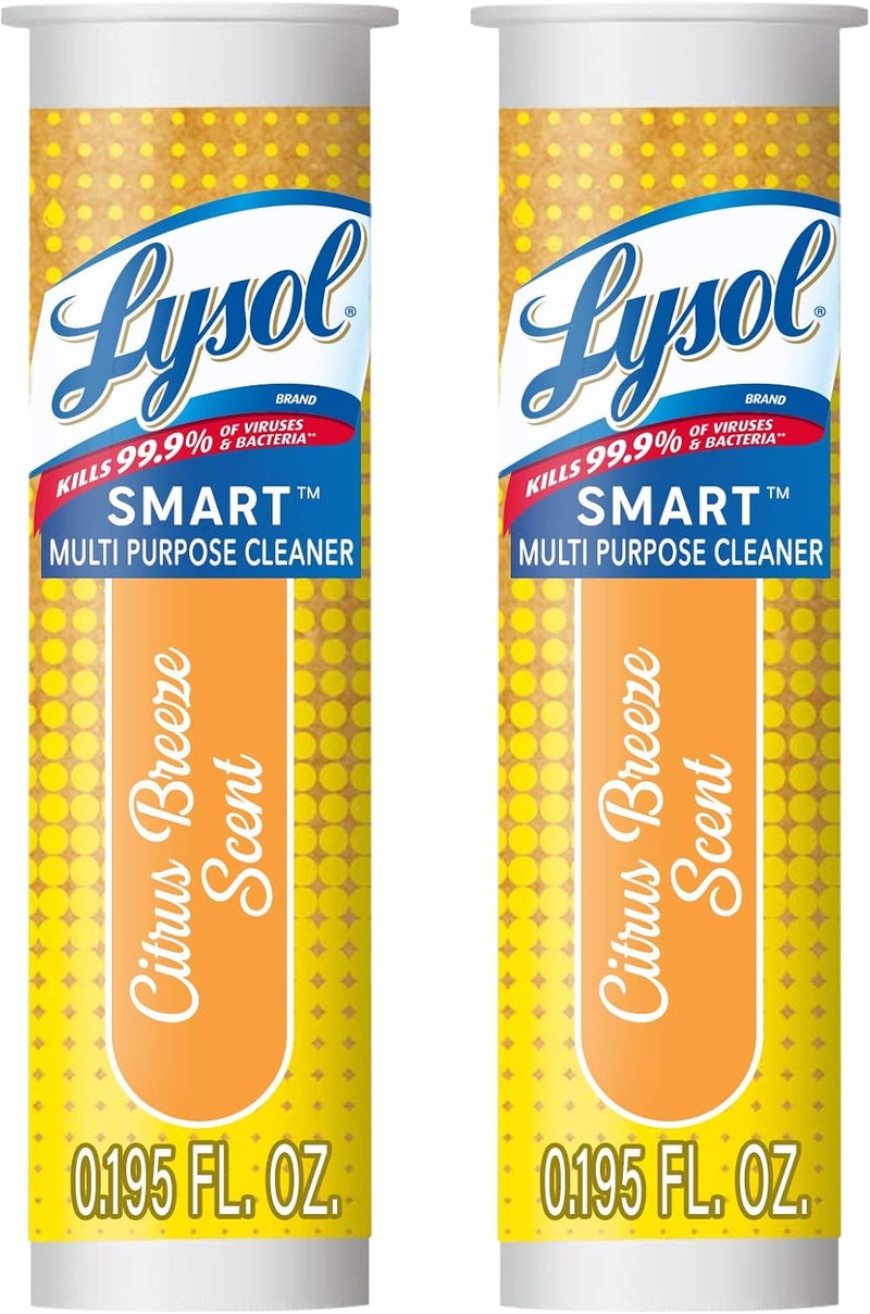 Lysol Smart Multi-Purpose Cleaner Refill Cartridge, Citrus Breeze, 0.39 Fl oz - Image 1