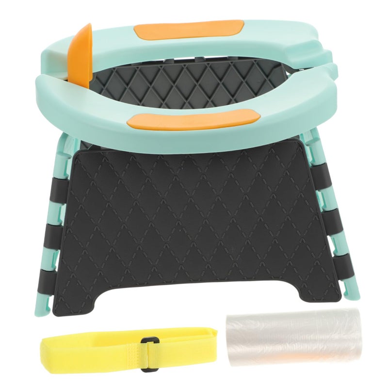 Portable Folding Potty Training Seat for Boys with Splash Guard Storage Bag and Cleaning Bags - Image 2