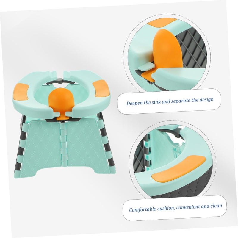 Portable Folding Potty Training Seat for Boys with Splash Guard Storage Bag and Cleaning Bags - Image 4