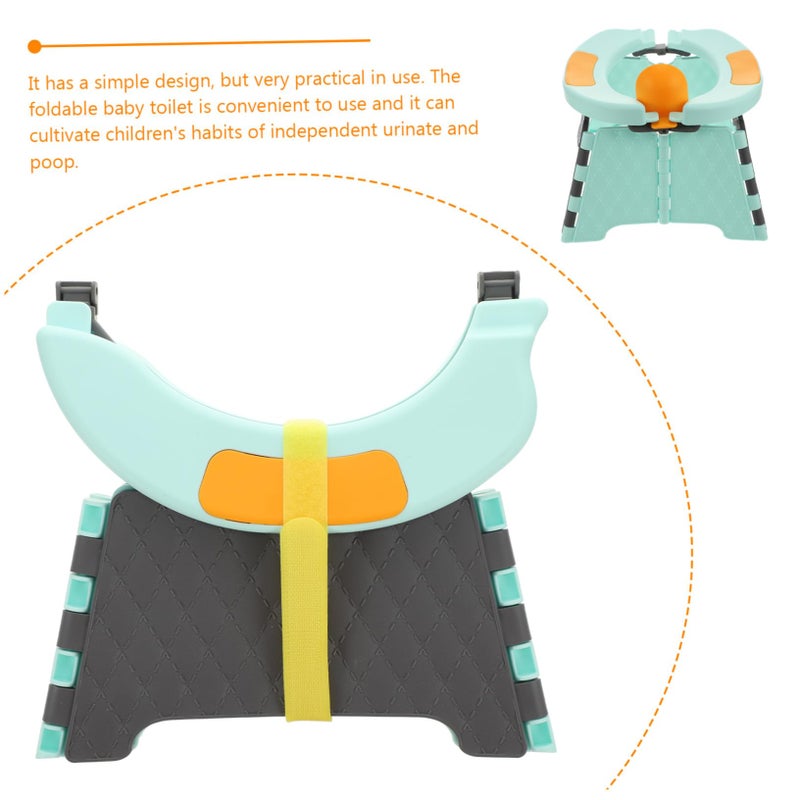 Portable Folding Potty Training Seat for Boys with Splash Guard Storage Bag and Cleaning Bags - Image 5